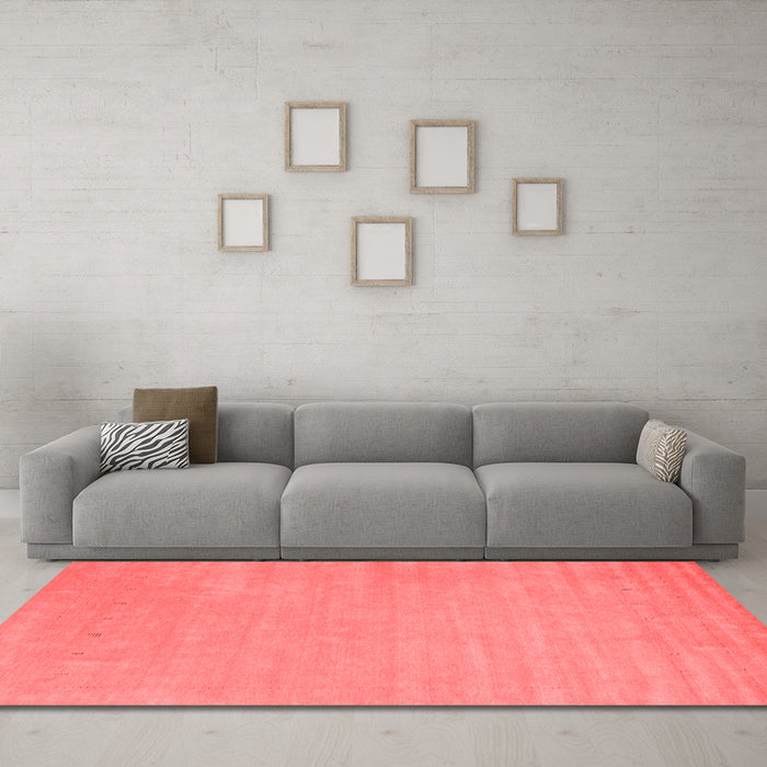 Contemporary Red Washable Rugs