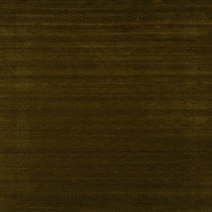 Round Machine Washable Abstract Green Contemporary Area Rugs, wshcon2654grn