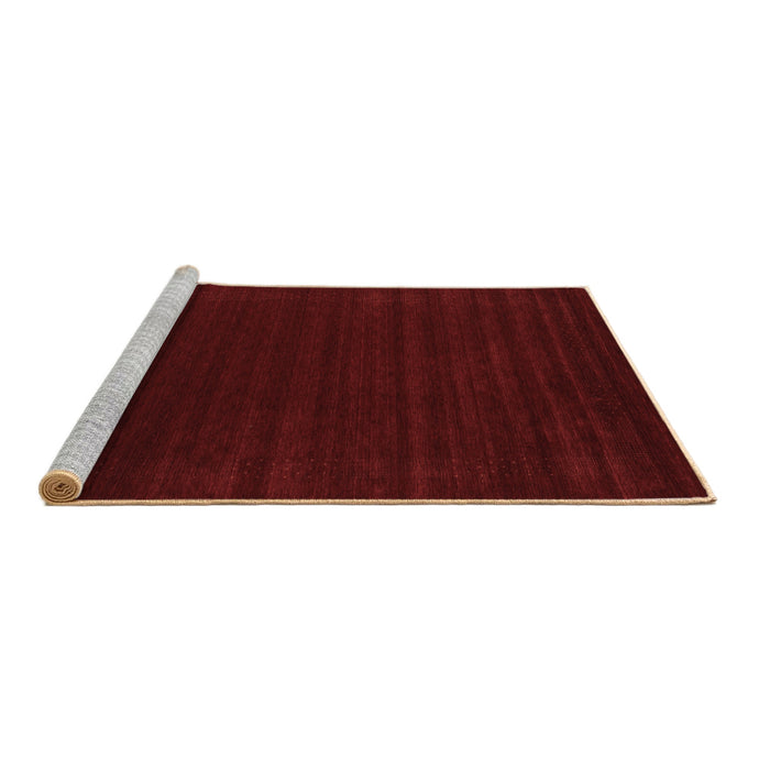 Sideview of Machine Washable Abstract Brown Contemporary Rug, wshcon2654brn