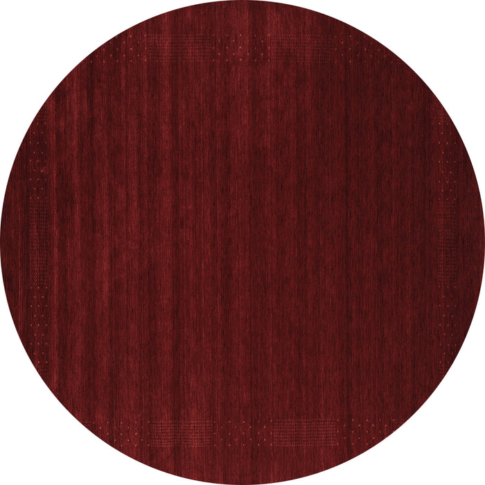 Round Abstract Brown Contemporary Rug, con2654brn