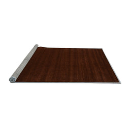 Sideview of Machine Washable Abstract Light Blue Contemporary Rug, wshcon2654lblu