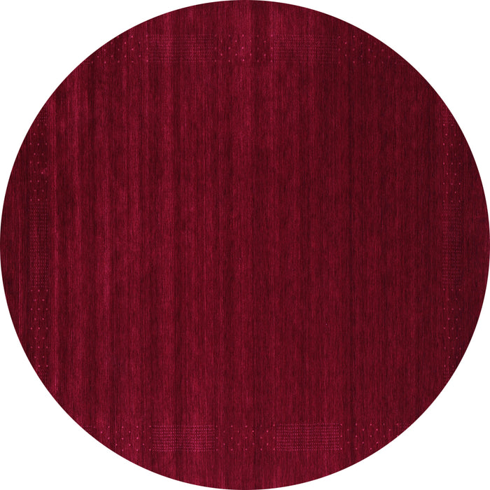 Round Abstract Pink Contemporary Rug, con2654pnk