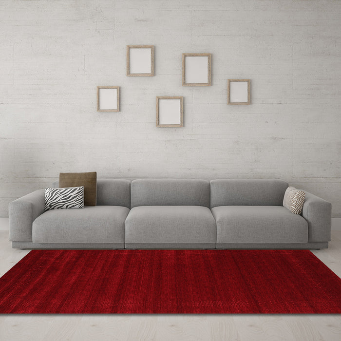Contemporary Red Washable Rugs