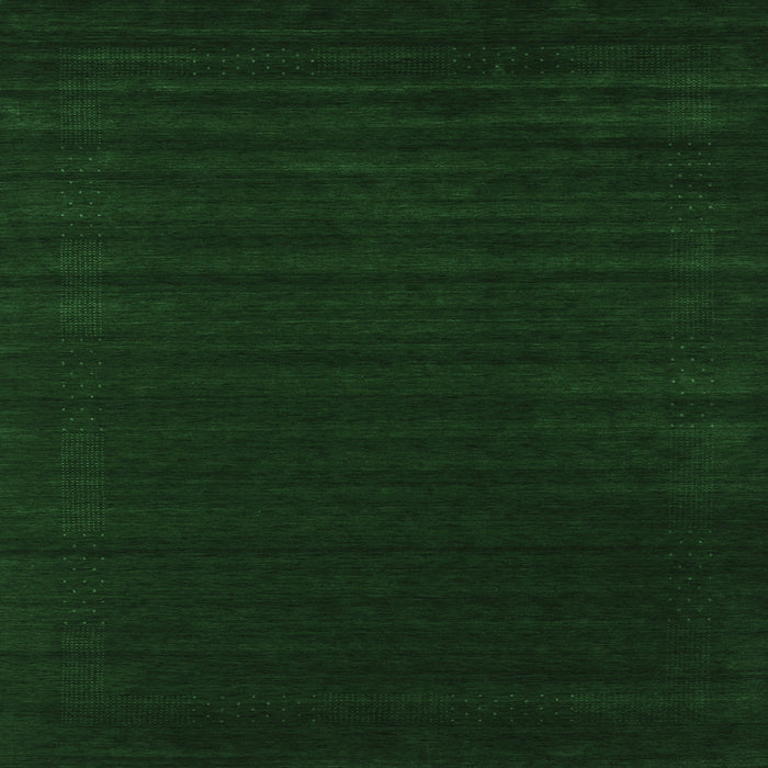 Square Abstract Emerald Green Contemporary Rug, con2654emgrn