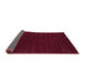 Sideview of Abstract Purple Contemporary Rug, con2654pur