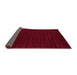 Sideview of Abstract Pink Contemporary Rug, con2654pnk