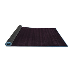 Sideview of Abstract Blue Contemporary Rug, con2654blu