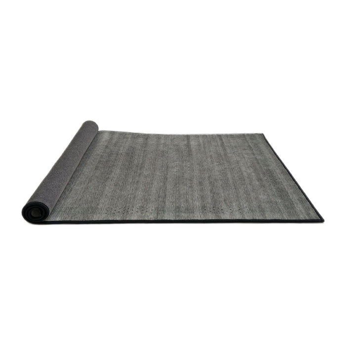 Thickness of Contemporary Gunmetal Gray Modern Rug, con2655