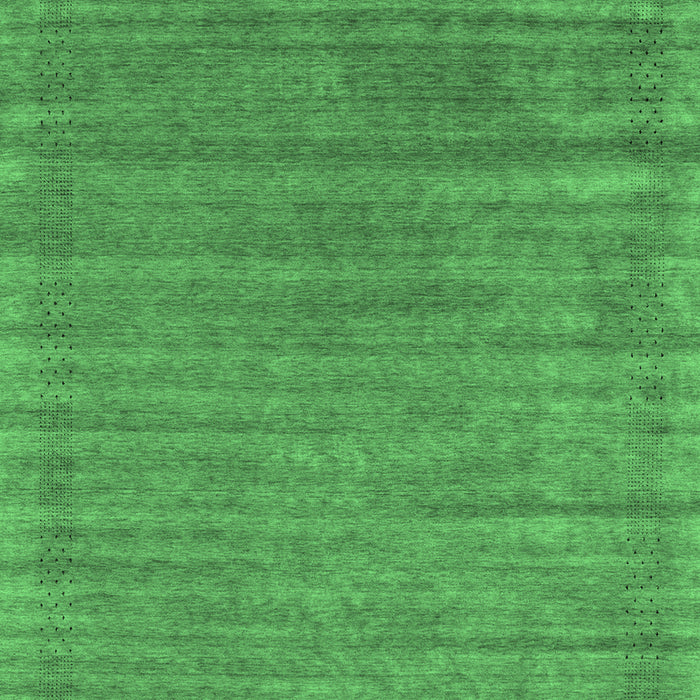 Machine Washable Abstract Emerald Green Contemporary Area Rugs, wshcon2655emgrn