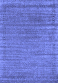 Abstract Blue Contemporary Rug, con2655blu