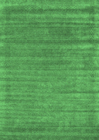 Abstract Emerald Green Contemporary Rug, con2655emgrn