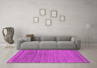 Machine Washable Abstract Pink Contemporary Rug, wshcon2655pnk