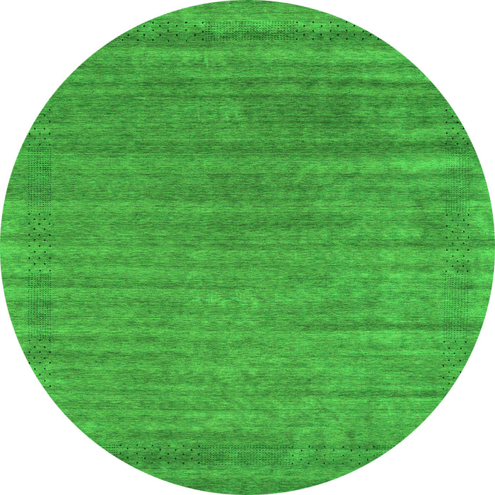 Machine Washable Abstract Green Contemporary Area Rugs, wshcon2655grn