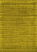 Abstract Yellow Contemporary Rug, con2655yw