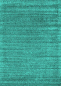 Abstract Turquoise Contemporary Rug, con2655turq