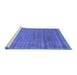 Sideview of Machine Washable Abstract Blue Contemporary Rug, wshcon2655blu