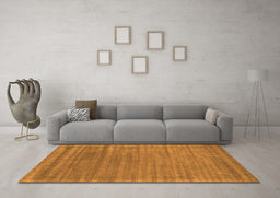 Machine Washable Abstract Orange Contemporary Area Rugs in a Living Room, wshcon2655org
