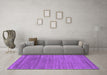 Machine Washable Abstract Purple Contemporary Area Rugs in a Living Room, wshcon2655pur