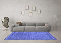 Machine Washable Abstract Blue Contemporary Rug, wshcon2655blu