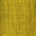 Square Abstract Yellow Contemporary Rug, con2656yw