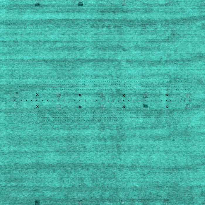 Machine Washable Abstract Turquoise Contemporary Area Rugs, wshcon2656turq