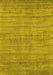 Abstract Yellow Contemporary Rug, con2656yw