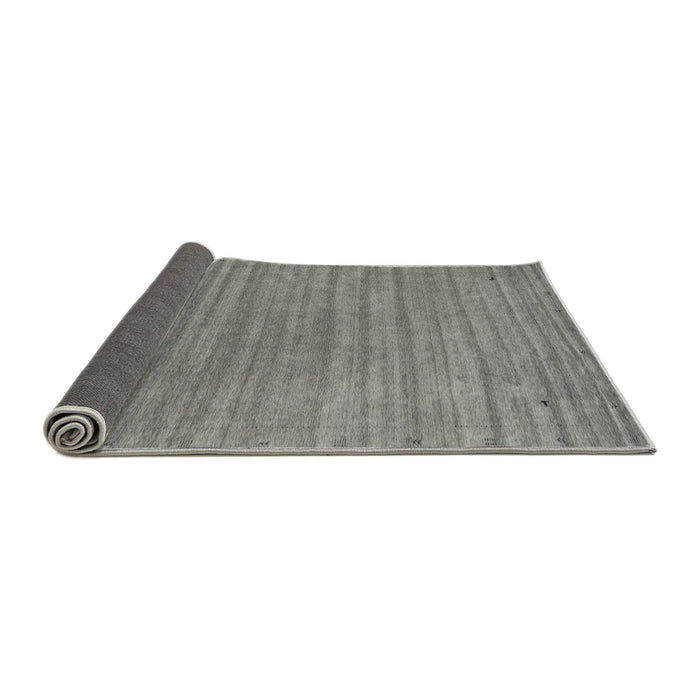 Thickness of Contemporary Gray Modern Rug, con2657