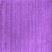 Square Abstract Purple Contemporary Rug, con2657pur