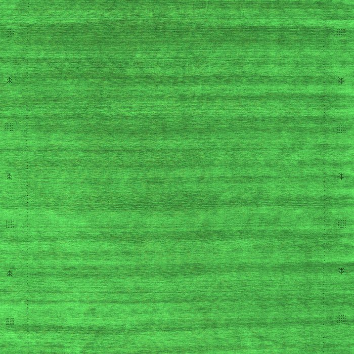 Serging Thickness of Machine Washable Abstract Green Contemporary Area Rugs, wshcon2657grn