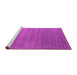 Sideview of Machine Washable Abstract Pink Contemporary Rug, wshcon2658pnk