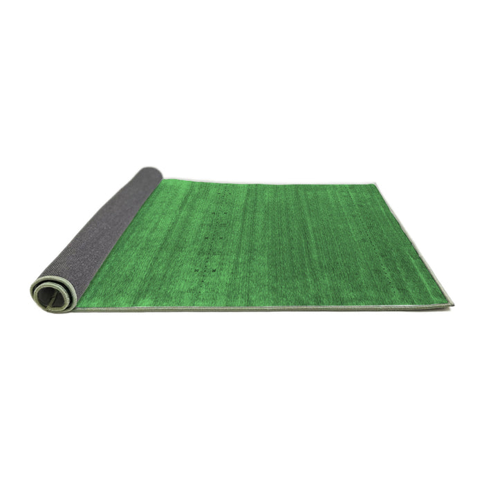 Sideview of Abstract Emerald Green Contemporary Rug, con2658emgrn