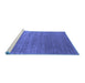 Sideview of Machine Washable Abstract Blue Contemporary Rug, wshcon2658blu