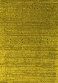 Abstract Yellow Contemporary Rug, con2658yw