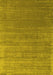 Abstract Yellow Contemporary Rug, con2658yw