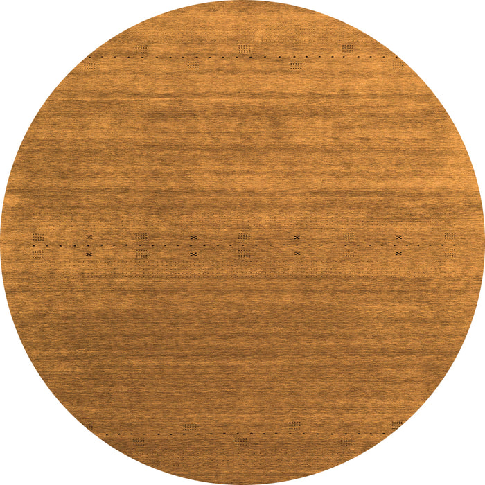 Square Abstract Orange Contemporary Rug, con2658org