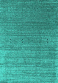 Abstract Turquoise Contemporary Rug, con2658turq