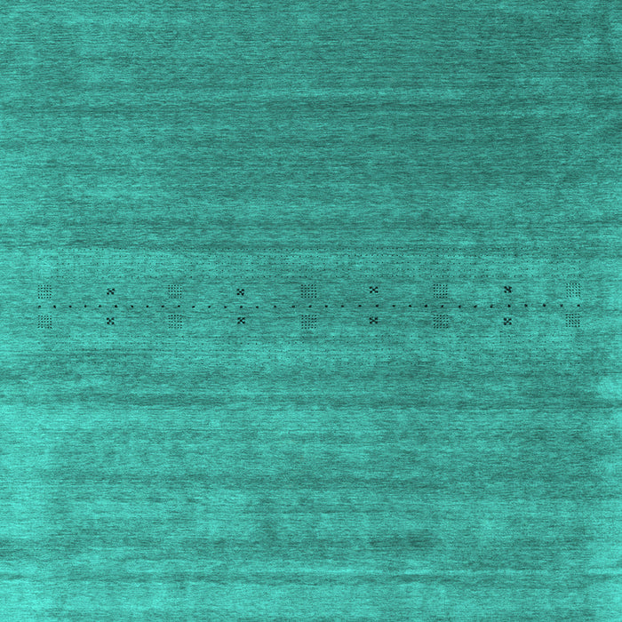 Machine Washable Abstract Turquoise Contemporary Area Rugs, wshcon2658turq