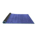 Sideview of Abstract Blue Contemporary Rug, con2658blu