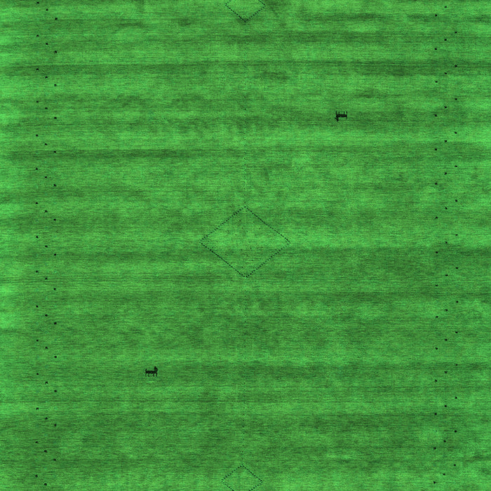 Serging Thickness of Machine Washable Abstract Green Contemporary Area Rugs, wshcon2659grn