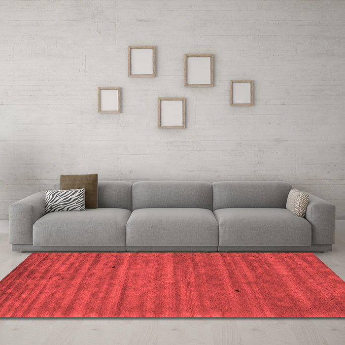 Contemporary Red Washable Rugs
