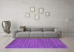 Machine Washable Abstract Purple Contemporary Area Rugs in a Living Room, wshcon2659pur