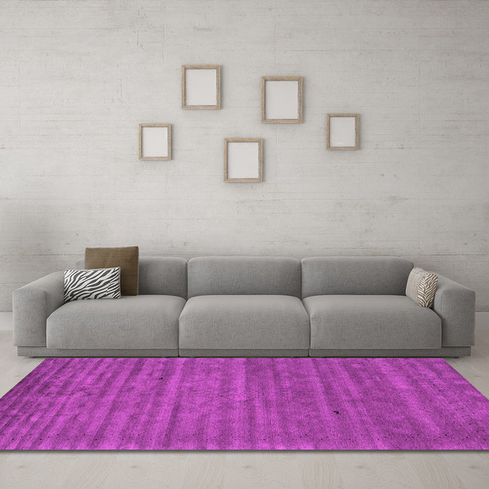 Machine Washable Abstract Pink Contemporary Rug in a Living Room, wshcon2659pnk