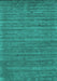 Machine Washable Abstract Turquoise Contemporary Area Rugs, wshcon2659turq