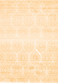 Abstract Orange Contemporary Rug, con265org