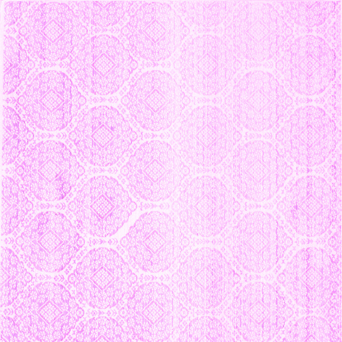 Square Abstract Pink Contemporary Rug, con265pnk