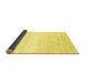 Sideview of Abstract Yellow Contemporary Rug, con265yw