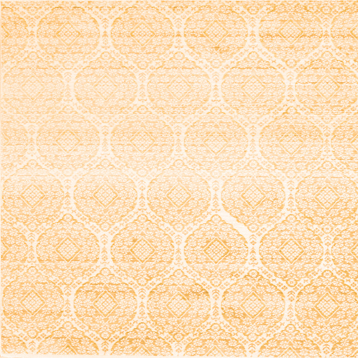 Serging Thickness of Abstract Orange Contemporary Rug, con265org