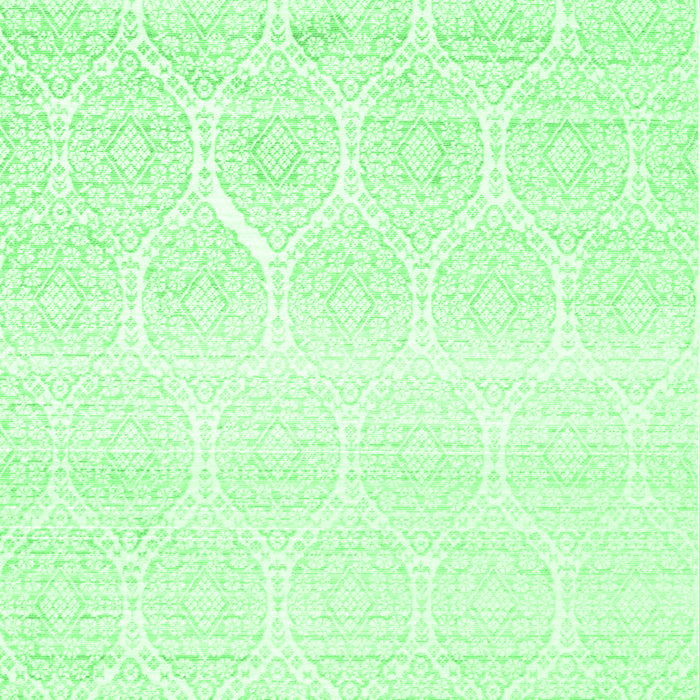 Machine Washable Abstract Emerald Green Contemporary Area Rugs, wshcon265emgrn