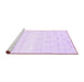 Sideview of Machine Washable Abstract Purple Contemporary Area Rugs, wshcon265pur