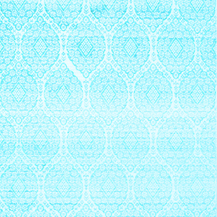 Machine Washable Abstract Light Blue Contemporary Rug, wshcon265lblu